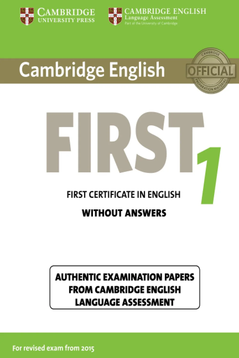 Cambridge English First 1 for Revised Exam From 2015 Student's Book without Answers - Image 4