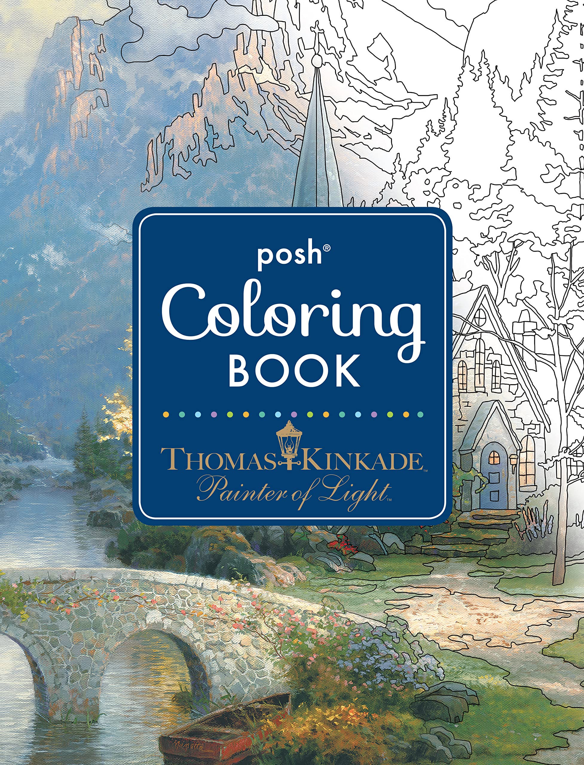 Posh Adult Coloring Book: Thomas Kinkade Designs for Inspiration & Relaxation - Image 6