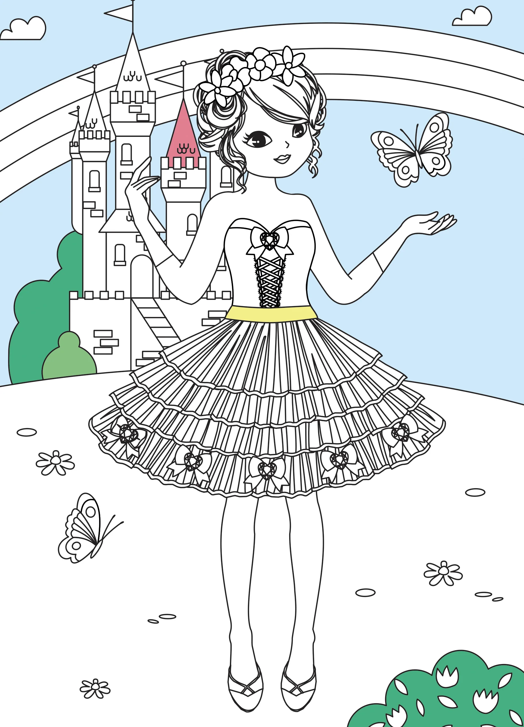 Défilés de mode - J'habille et je colorie mes princesses - Image 12