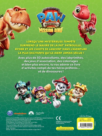 La Pat' Patrouille : le film - Mission Dino - Activités et Autocollants - Image 2