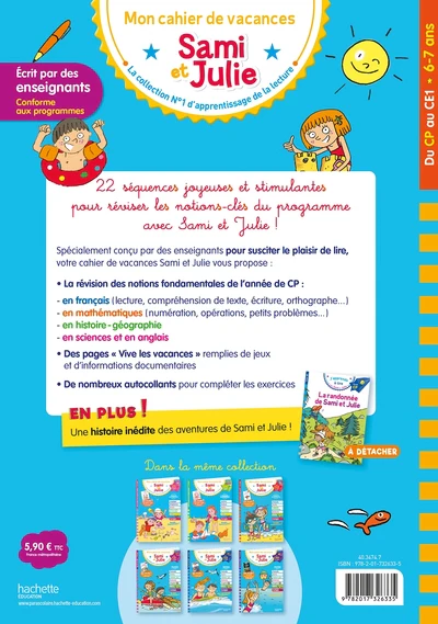 Sami et Julie - Du CP au CE1 - Cahier de vacances 2026 - Image 10
