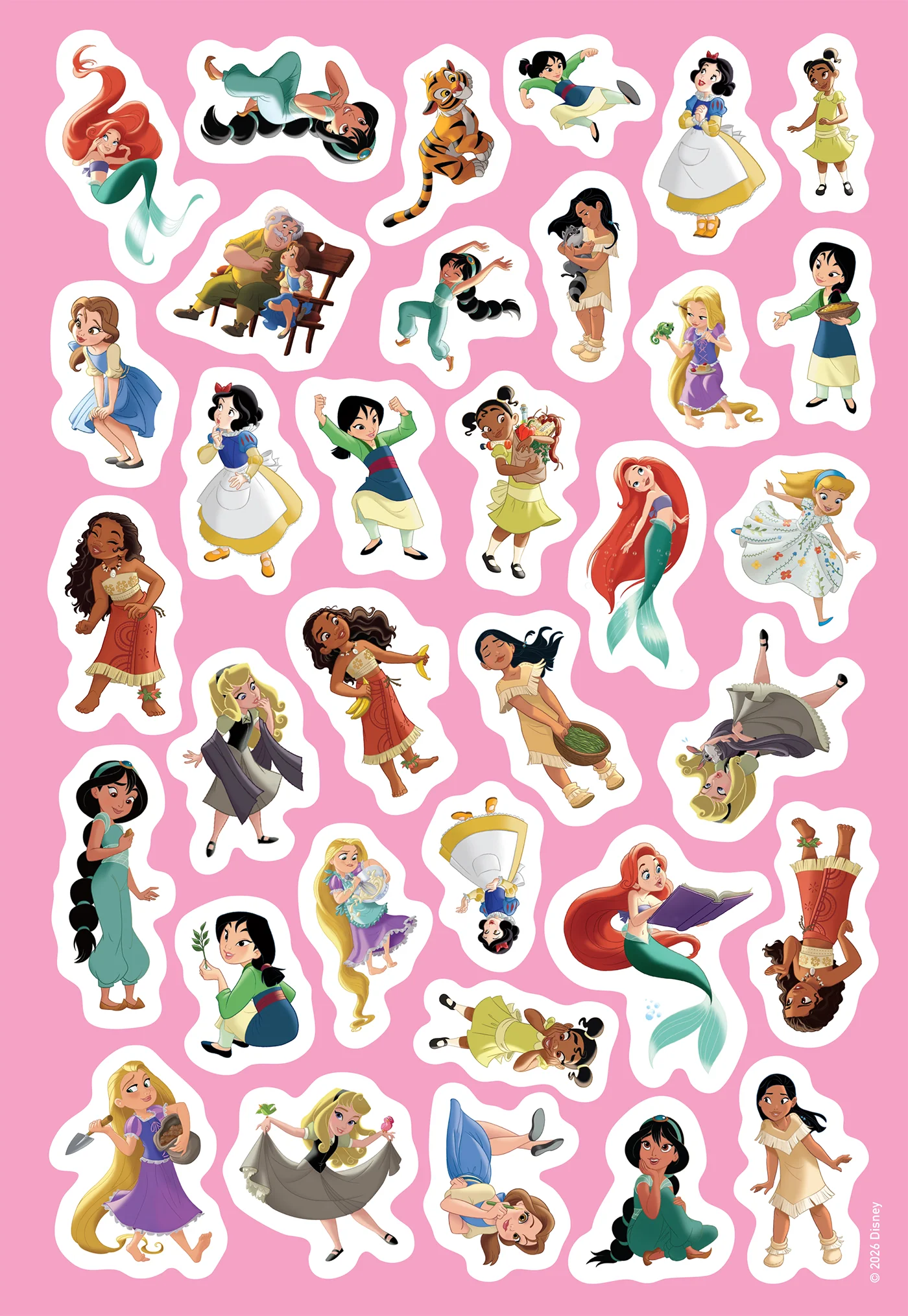 DISNEY PRINCESSES - Mes Coloriages avec stickers - Petites Princesses - Image 8