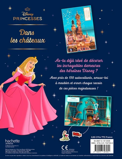 DISNEY PRINCESSES - Dans les châteaux de Princesses - Livre silhouetté avec stickers - Image 10