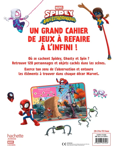 SPIDEY ET SES AMIS EXTRAORDINAIRES - Cherche et Trouve - Cahier de jeux effaçable - MARVEL - Image 6