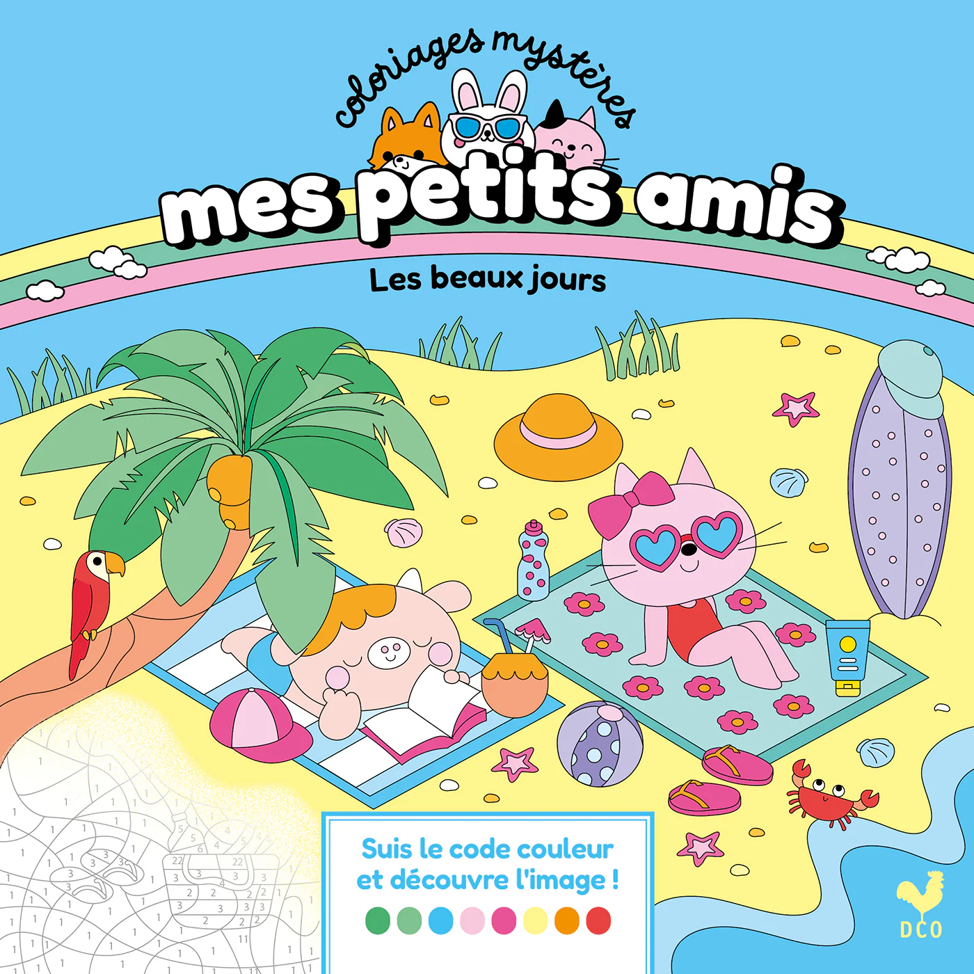 Mes petits amis - Coloriages mystères - Les beaux jours - Image 17