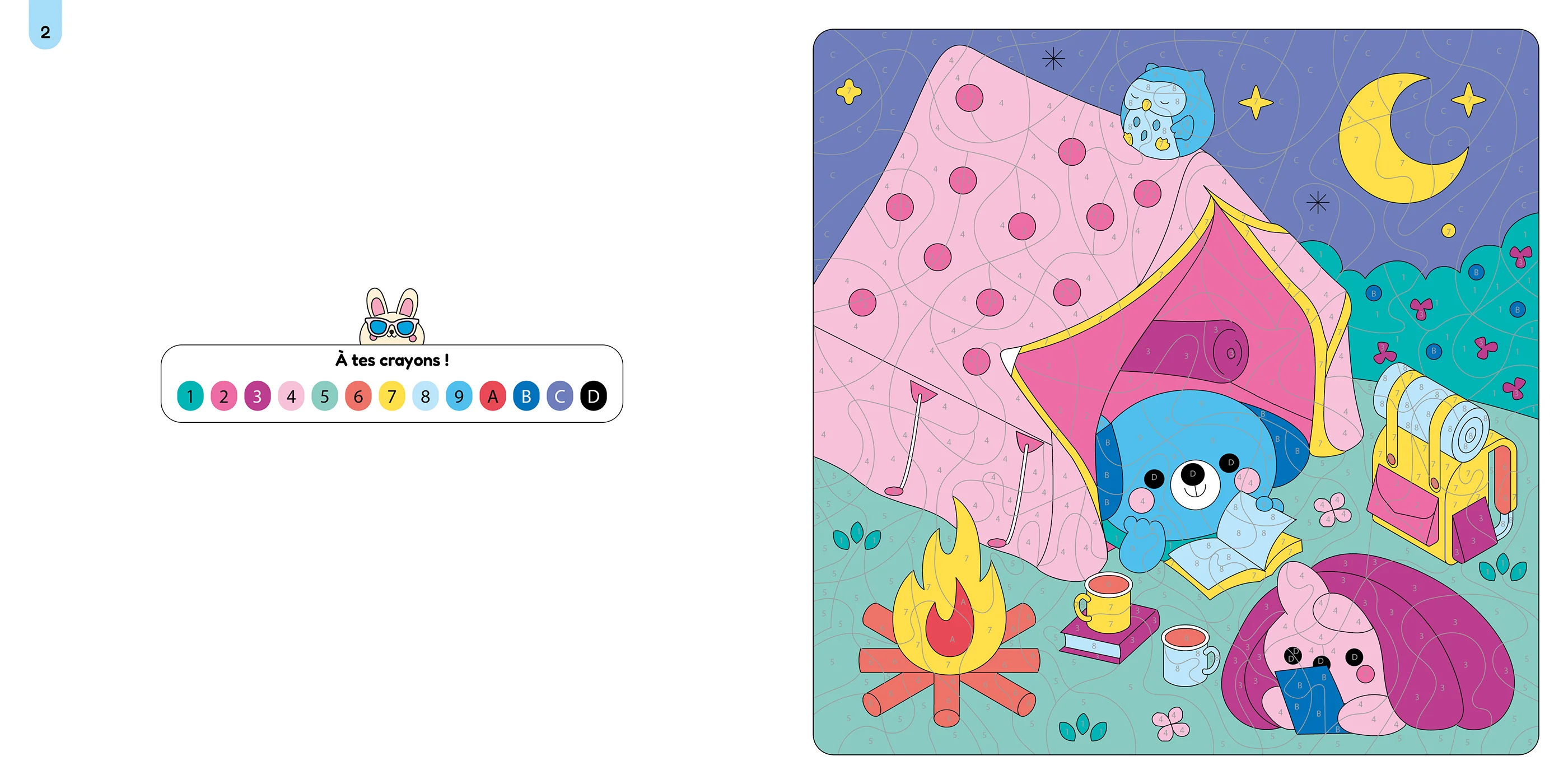 Mes petits amis - Coloriages mystères - Les beaux jours - Image 5