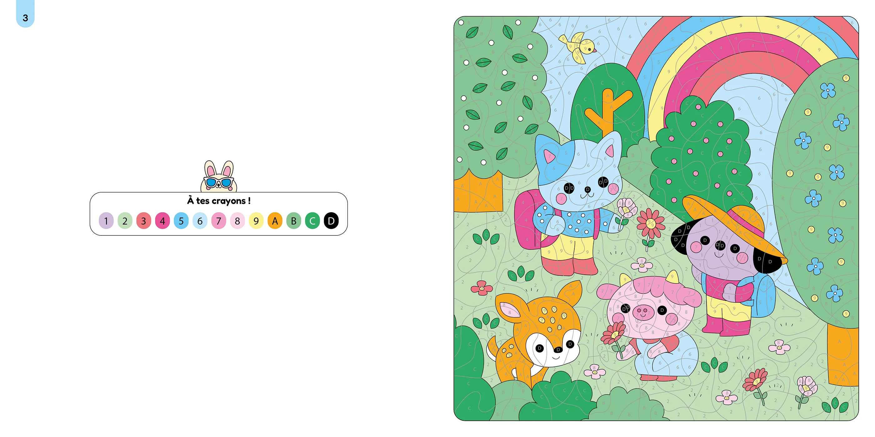 Mes petits amis - Coloriages mystères - Les beaux jours - Image 7