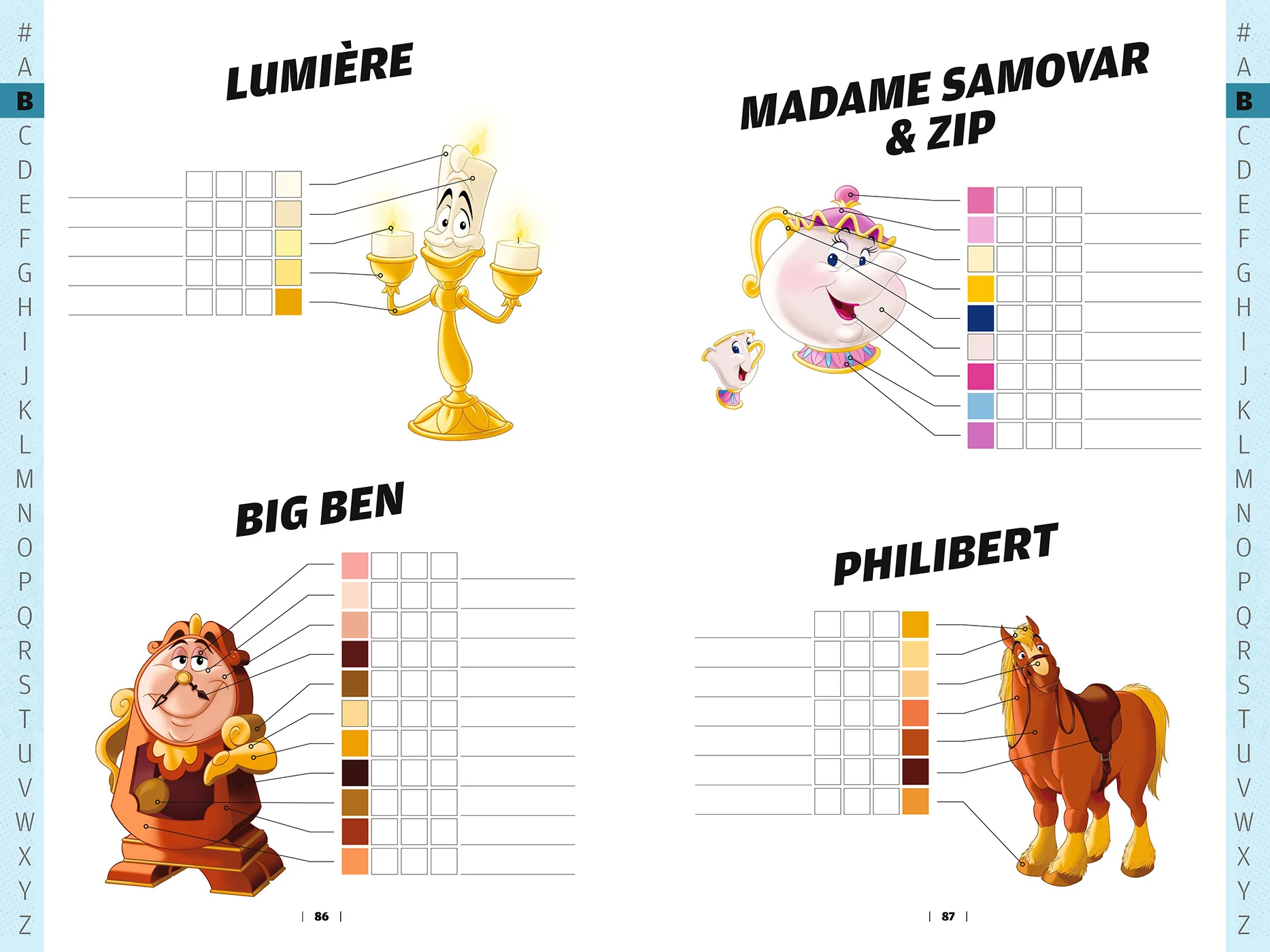Coloriages mystères - Livre compagnon - Nuancier des personnages Disney - Image 61