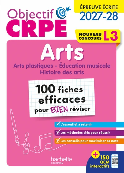 Objectif CRPE 2027-2028 - Arts - 100 fiches efficaces pour bien réviser - L3 - Image 17