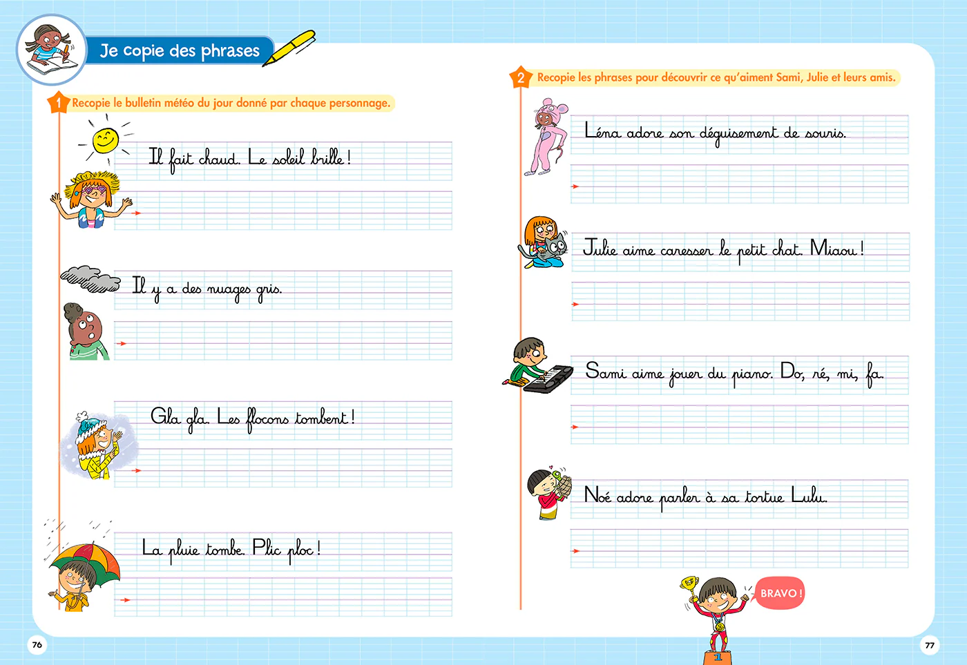 Sami et Julie CP - Mon cahier d'exercices d'écriture - Image 15