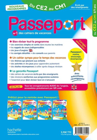 Passeport - Du CE2 au CM1 8/9 ans Cahier de vacances 2026 - Image 7