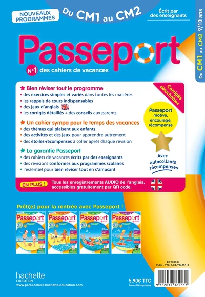 Passeport Du CM1 au CM2 9/10 ans Cahier de vacances 2026 - Image 7