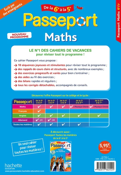 Passeport - Maths de la 6e à la 5 e - Cahier de vacances 2026 - Image 12