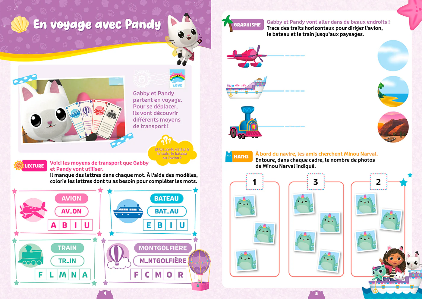 Gabby et la maison magique - Cahier de vacances 2026 - De la Petite Section à la Moyenne Section - Image 7