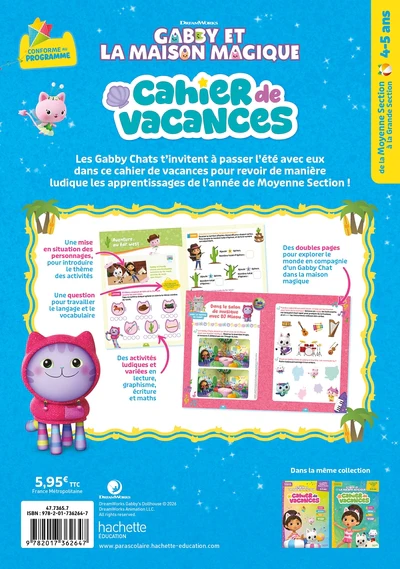 Gabby et la maison magique - Cahier de vacances 2026 - De la Moyenne Section à la Grande Section - Image 2