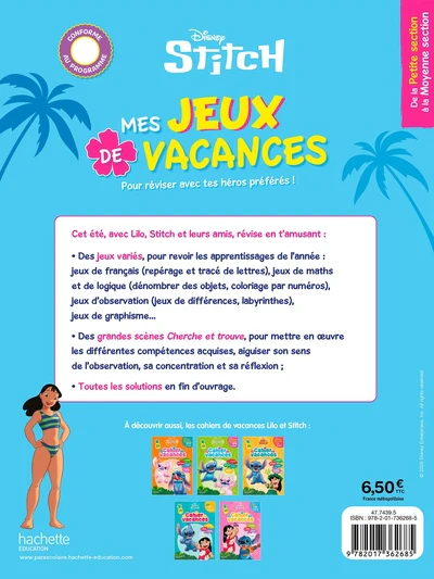 Disney - Stitch - Mes jeux de vacances 2026 - De la Petite Section Ă la Moyenne Section - Image 2