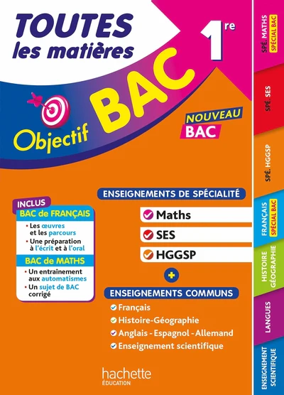 Objectif BAC - Toutes les matières 1re Spé Maths - SES - HGGSP + enseignements communs - Image 13