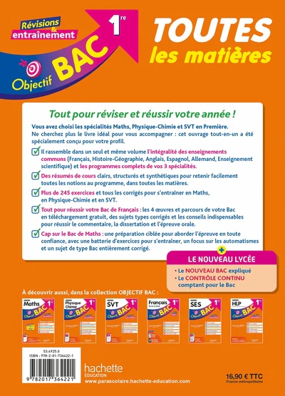 Objectif BAC TLM 1re Spé Maths Physique-chimie SVT enseignements communs BAC 2027 - Image 8