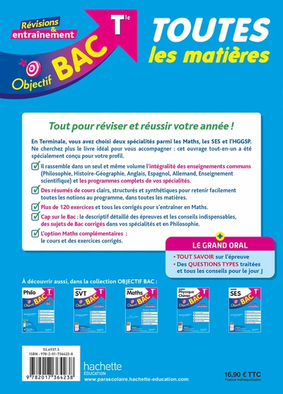 Objectif BAC tlm Tle Maths SES HGGSP enseignements communs - BAC 2027 - Image 2