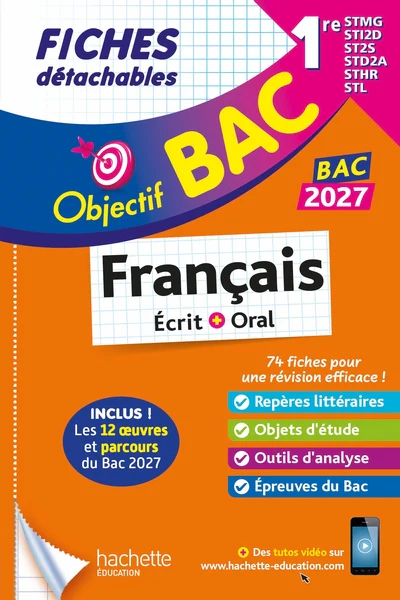 Objectif BAC 2027 Fiches détachables Français 1res STMG - STI2D - ST2S - STL - STD2A - STHR - Image 15