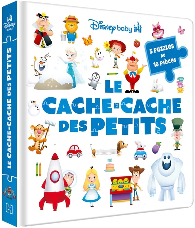 DISNEY BABY - Mon Grand Livre Puzzle 16 pièces - Le cache-cache des petits - Image 5