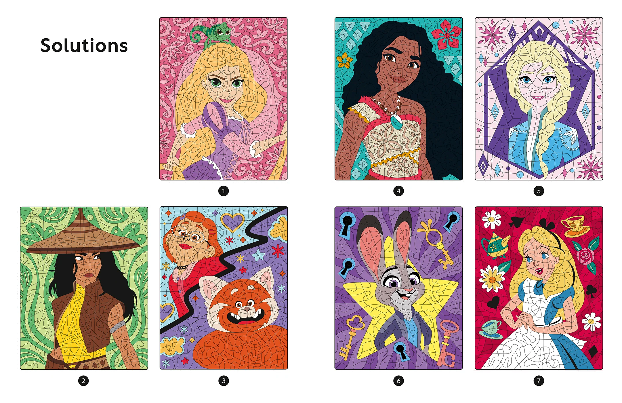DISNEY - Mes Coloriages magiques - Mystères - Portraits d'héroïnes - Image 8