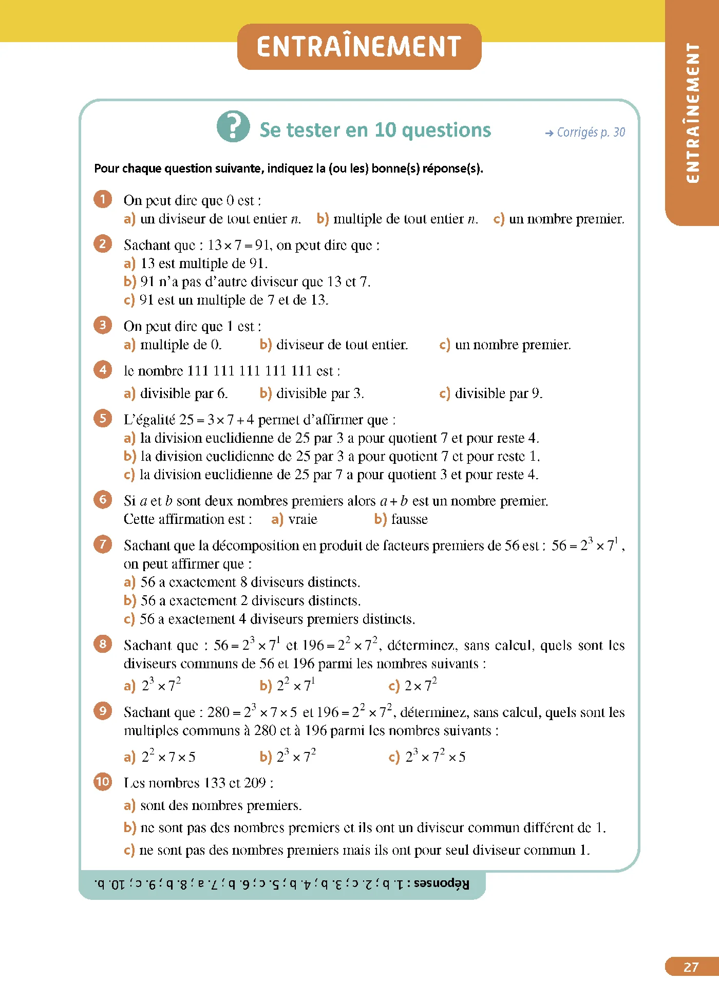 Objectif CRPE 2027-2028 - Maths - Épreuve écrite d'admissibilité - L3 - Image 11