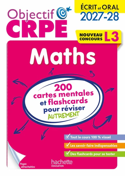 Objectif CRPE 2027-2028 - Maths - 200 cartes mentales et flashcards - Écrit et oral - L3 - Image 23