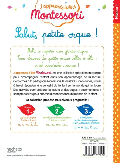 Salut, petite Orque ! niveau 1 - J'apprends à lire Montessori - Image 2