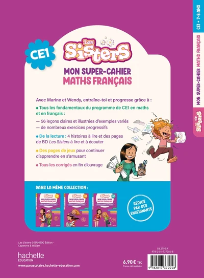 Les Sisters Mon super-cahier de maths et français CE1 - Image 2