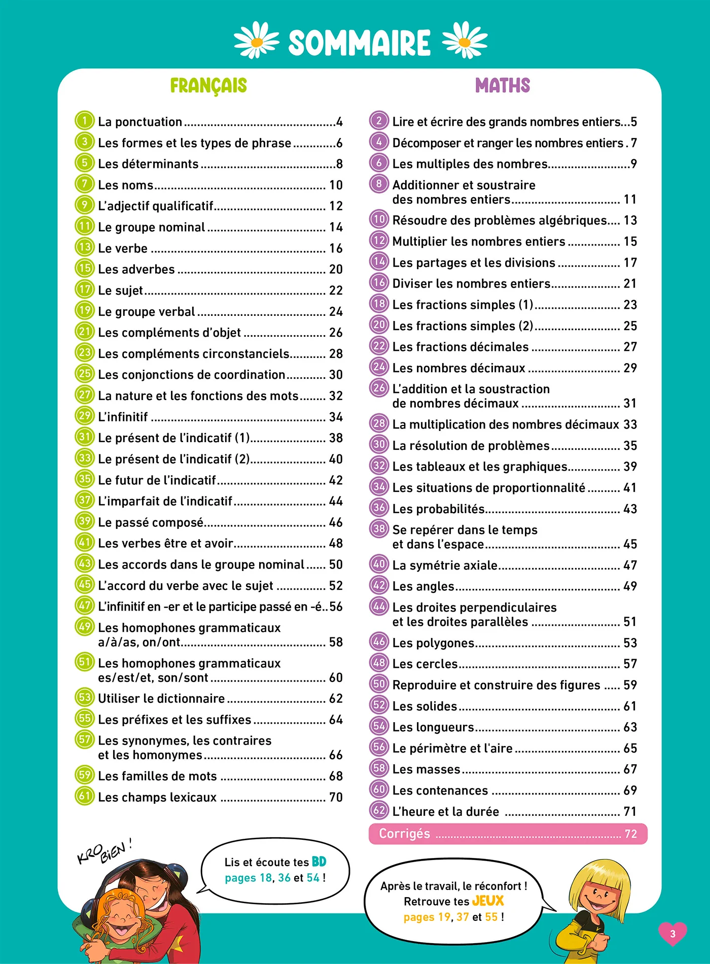 Les Sisters Mon super-cahier de maths et français CM1 - Image 3