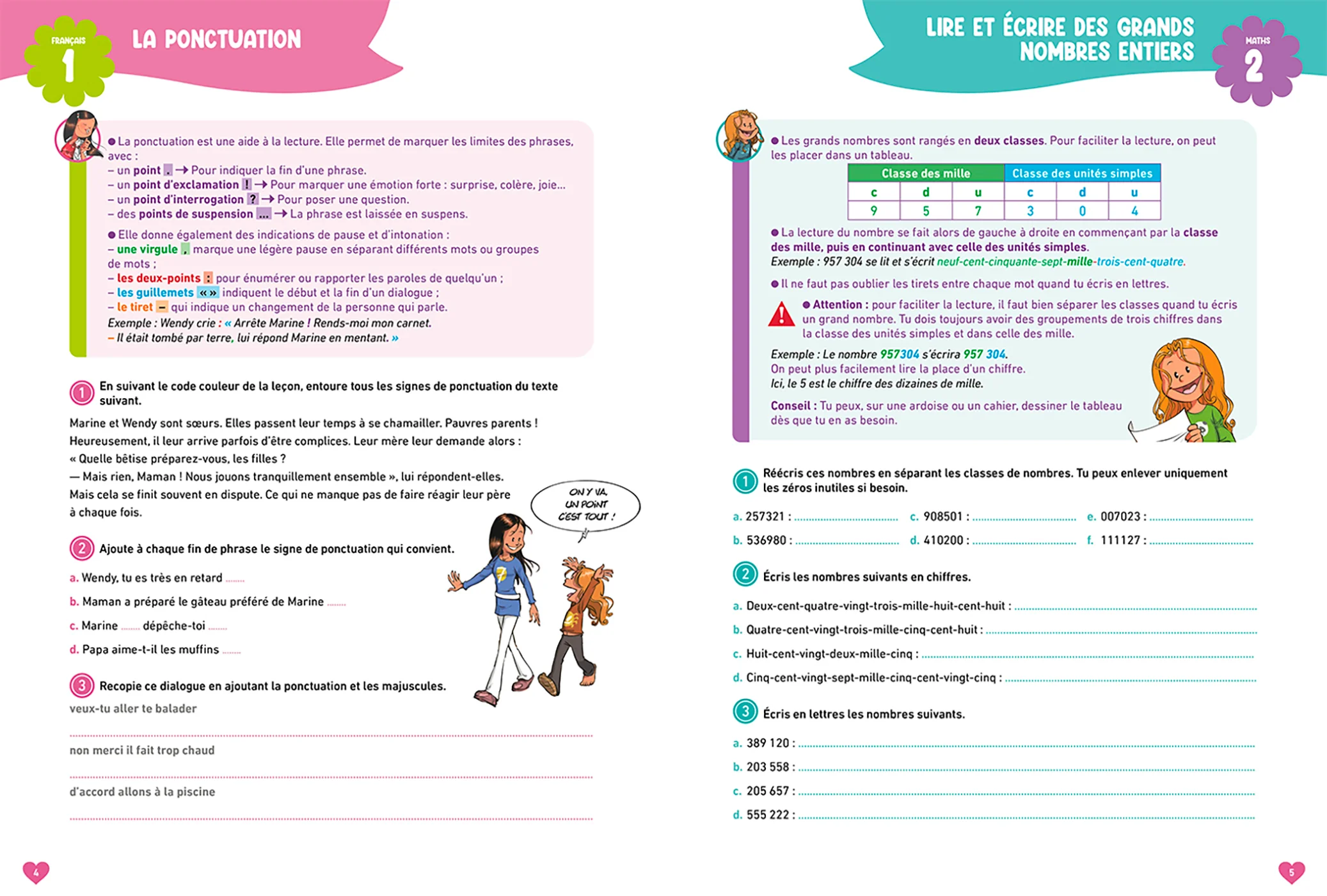 Les Sisters Mon super-cahier de maths et français CM1 - Image 4