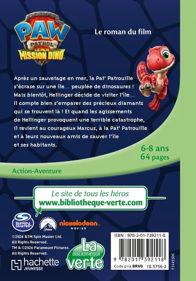 PAW Patrol - La Pat' Patrouille, le film : Mission Dino - Le roman du film - Image 7