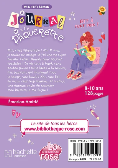 Mon cosy roman : Le journal de Pâquerette, Tome 01 - BFF à tout prix ! - Image 2