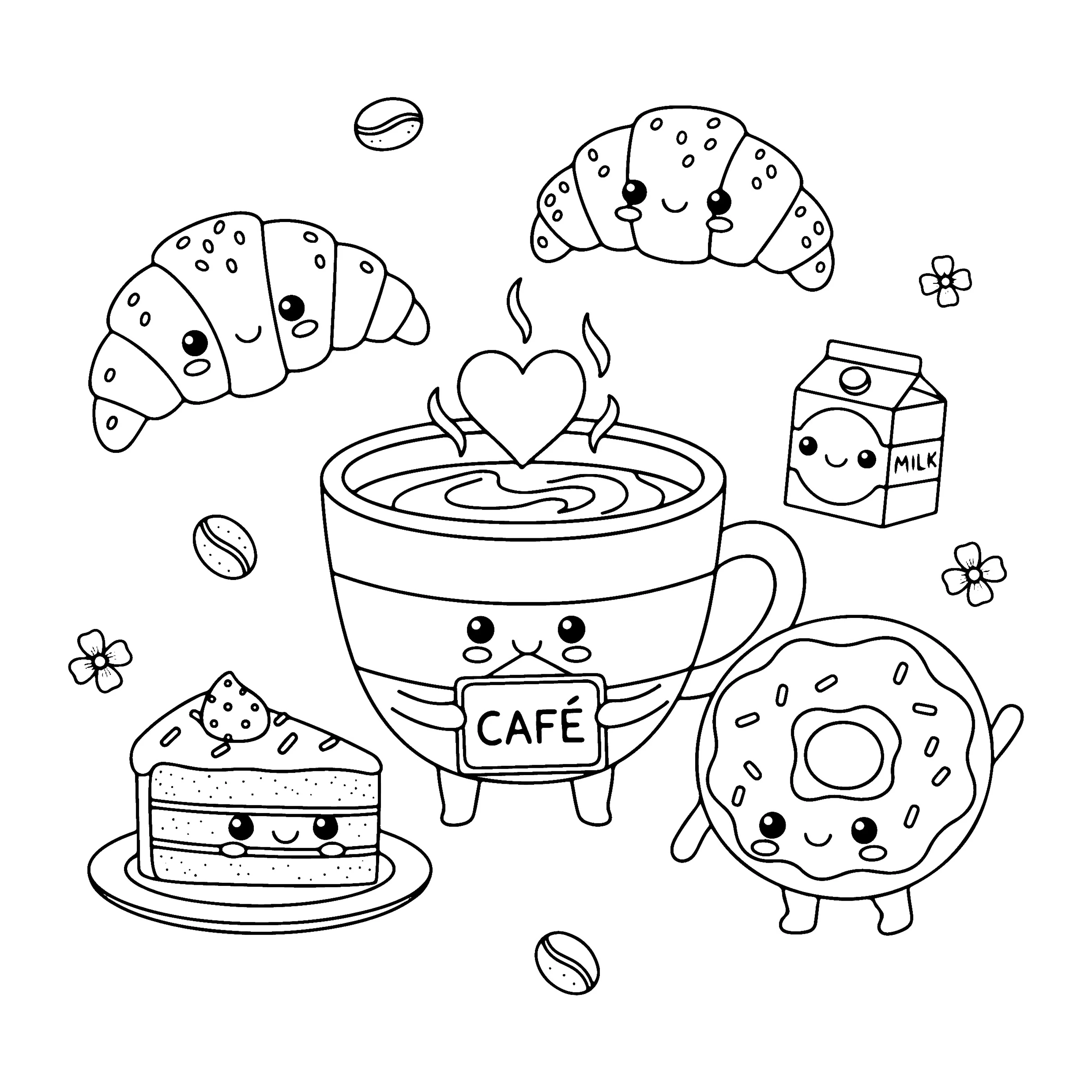 Coloriages kawaï food - Image 4