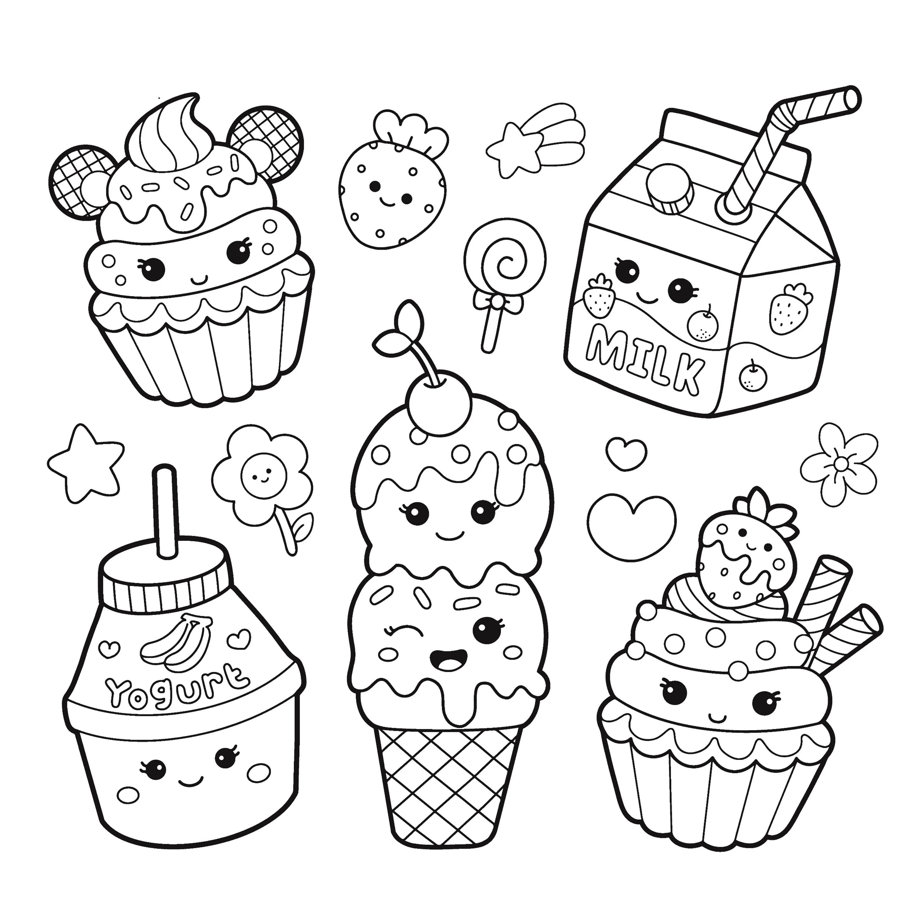Coloriages kawaï food - Image 6