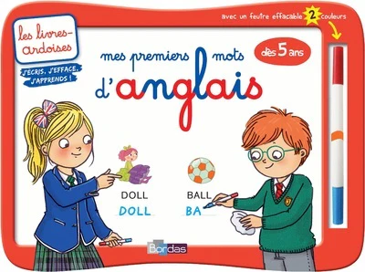 Les livres-ardoises - Mes premiers mots d'anglais avec 1 feutre effacable 2 couleurs - Image 4