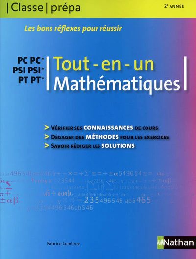 Mathématiques PC PSI PT - 2ème année Tout-en-un - Classe prépa scientifique - Image 2