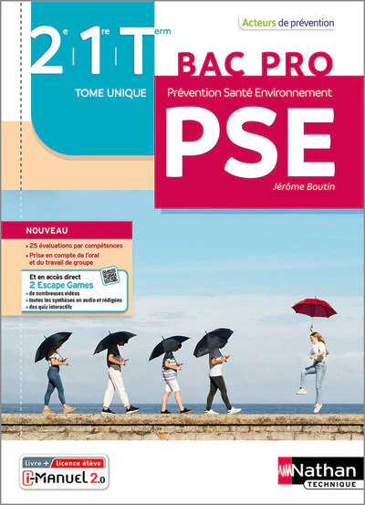 Prévention Santé Environnement 2e/1re/Term Bac Pro - Acteurs de Prévention - Livre/Licence élève 2023 - Image 10