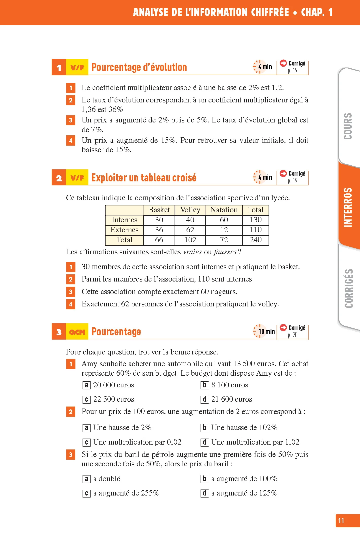 Interros des Lycées Maths 1re Tronc commun - Image 15