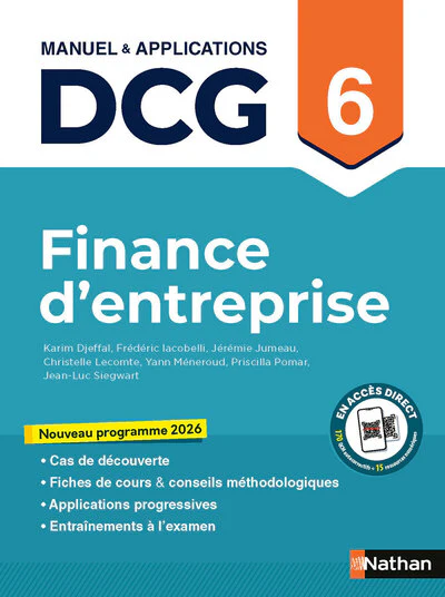 Finance d'entreprise - DCG - Épreuve 6 - Manuel et applications - 2026 - Image 11