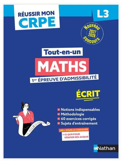 Réussir mon CRPE Maths 1e épreuve d'admissibilité L3 écrit 2027 - Image 13