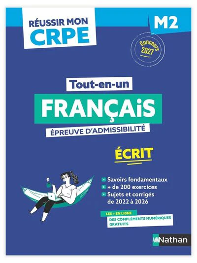 Réussir mon CRPE Français 1e épreuve d'admissibilité M2 écrit 2027 - Image 2