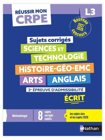 Réussir mon CRPE - 2e épreuve d'admissibilité L3 écrit Annales 2027 - Image 2