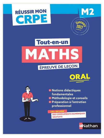 Réussir mon CRPE - Maths Admission Concours M2 oral 2027-2028 - Image 3