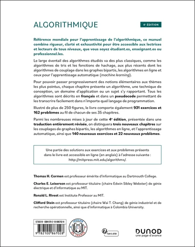 Algorithmique - 4e éd. - Image 2