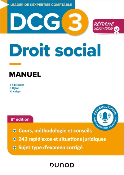 DCG 3 - Droit social - Manuel - Réforme 2026-2027 - Image 7