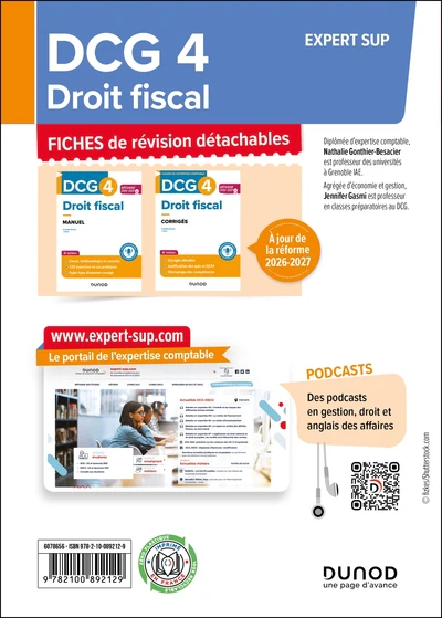 DCG 4 - Droit fiscal - Fiches Réforme 2026-2027 - Image 2