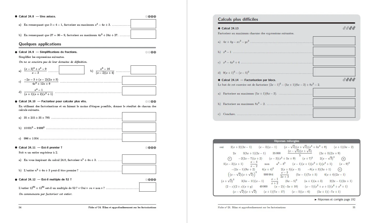Cahier de calcul en maths Seconde - Image 33