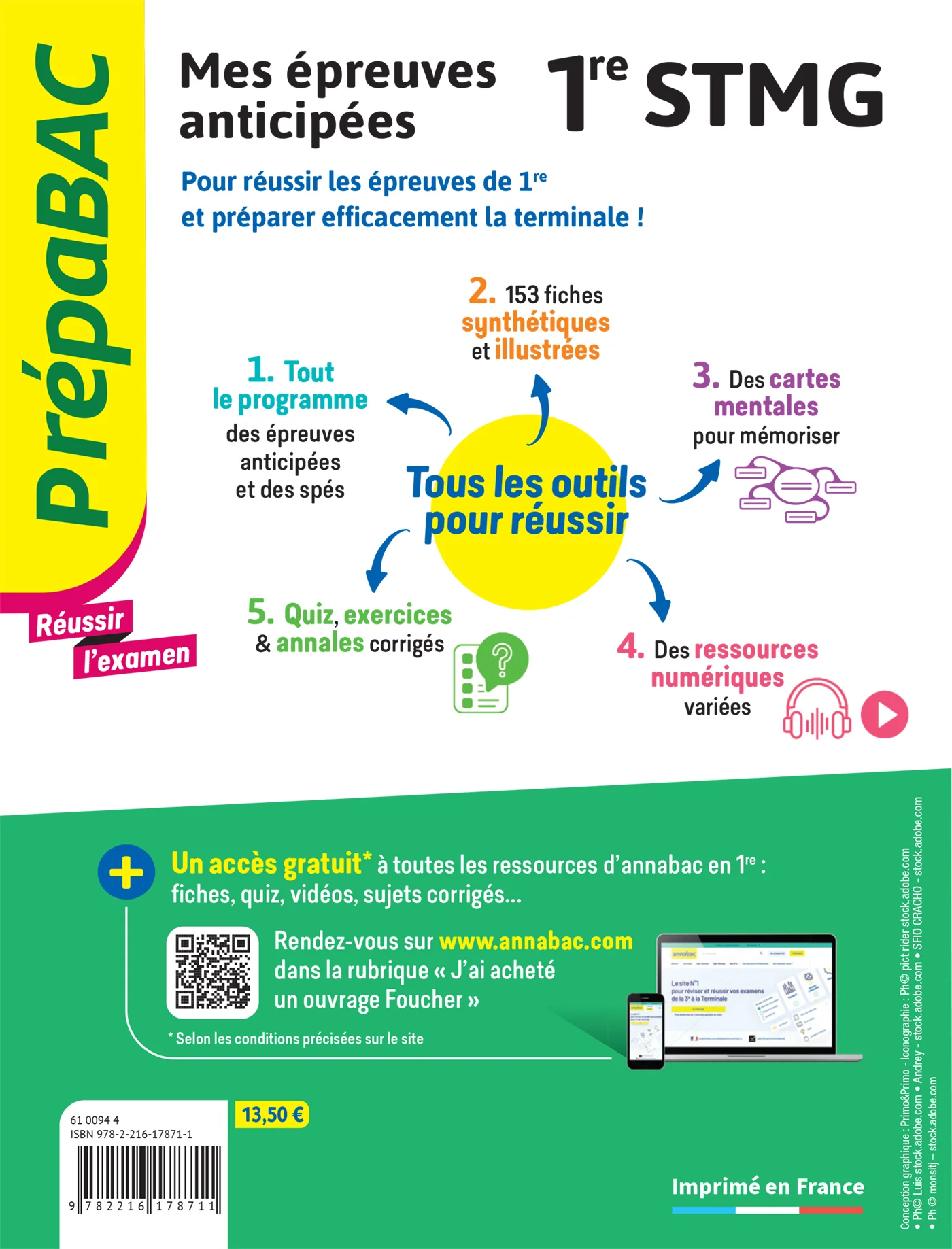 Prépabac - Mes épreuves anticipées Français et Maths +  mes spé - 1ere STMG - Image 2
